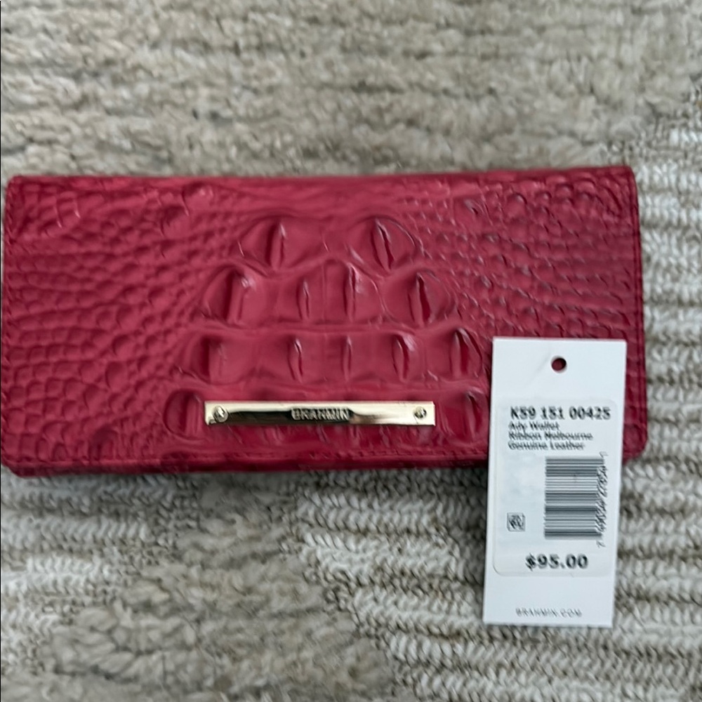 Brahmin Hot Pink Leather Women's Ady Wallet